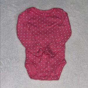 (3 for$10) Carter's Pink Polka Dot Bodysuit